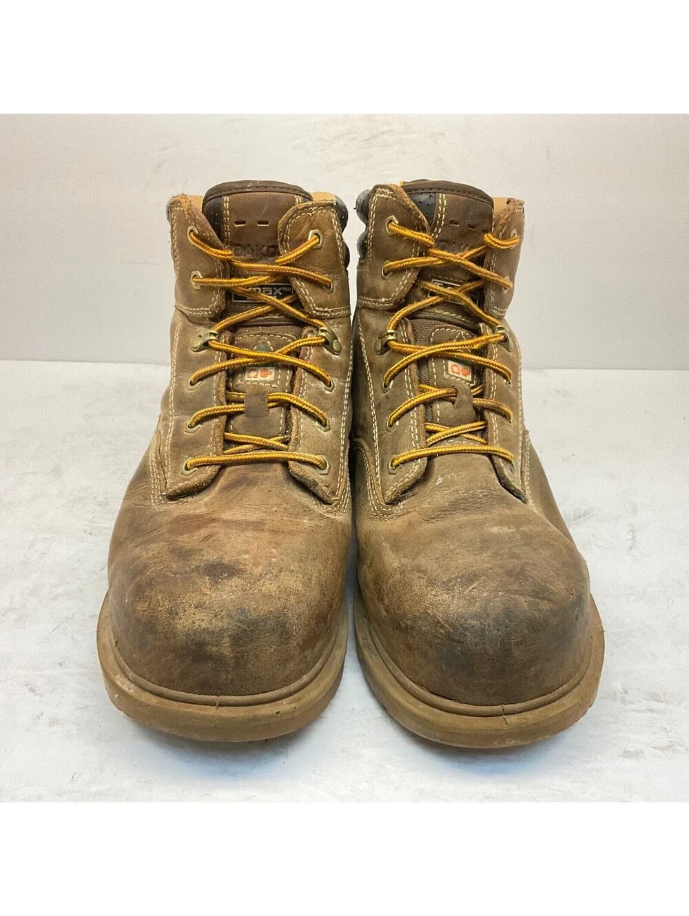 Dakota Men's 6'' Quad Comfort Steel Toe Comp. Plate Work Boots 6114 Brown 11W